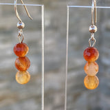 Boucles d’oreilles cornaline