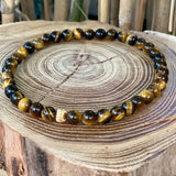 Bracelet de cheville oeil de tigre 6 mm
