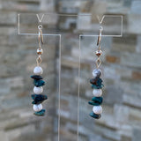 Boucles d’oreilles howlite