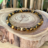 Bracelet de cheville oeil de tigre 6 mm