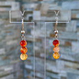 Boucles d’oreilles cornaline