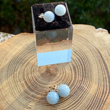 Coffret bague et boucles aigue Marine