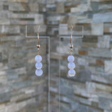 Boucles d’oreilles en calcédoine