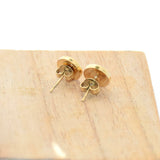 Boucles d'oreilles "clou rhodocrosite"