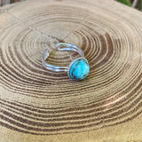 Bague argent chrysocolle