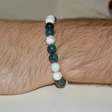 Bracelet en jaspe kambala et howlite